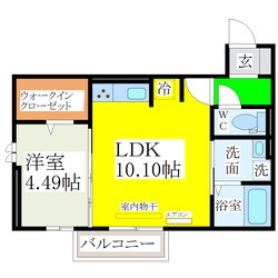 南瀬高駅 徒歩12分 2階の物件間取画像